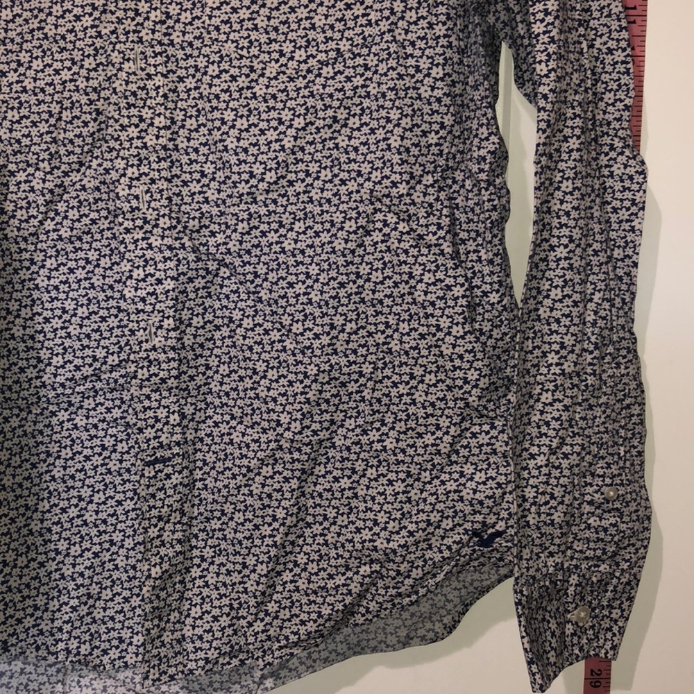 Aeo Flower Pattern Button Down Shirt - image 5